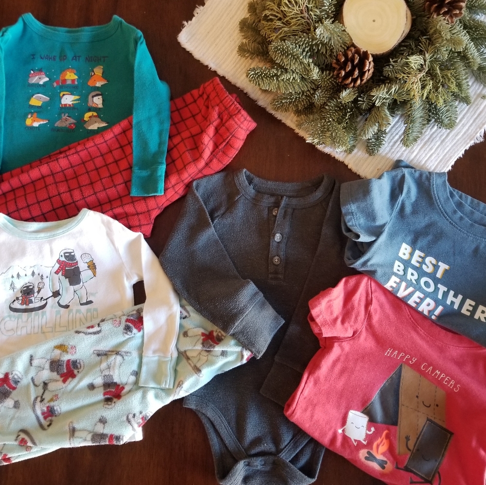Cat & Jack 18 Month Pack with PJs & Tops